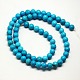 Natural Magnesite Beads Strands TURQ-L019-8mm-02-2