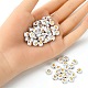 300pcs 2 styles de perles acryliques blanches opaques MACR-YW0002-58C-3