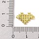 Ciondoli connettore micro pavé di zirconi cubici in vero ottone placcato oro 18k KK-L209-052G-01-3