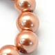 Baking Painted Pearlized Glass Pearl Round Bead Strands HY-Q003-4mm-50-3