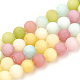 Tinti bianco naturale perle di giada fili G-T106-310-1