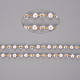 Chaînes perlées de perles d'imitation en plastique ABS faites à la main CHC-S012-050-4