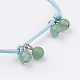 Natural Gemstone Anklets AJEW-AN00213-3