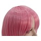 ショートボブストレートコスプレウィッグ  世界アニメかわいい合成かつら  メイク衣装用  前髪あり  ピンク  11-7/8インチ（30cm） OHAR-I015-29-8
