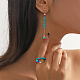 Arricraft 6 brins 6 styles brins de perles synthétiques turquoises G-AR0005-11-5