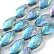 Chapelets de perles de cristal d'oeil de cheval en verre EGLA-F071B-06-2