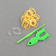 Bricolage fluorescentes bandes de métiers à tisser en caoutchouc néon recharges avec des bandes et accessoires X-DIY-R010-06-2