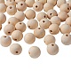 Perles en bois naturel non fini WOOD-S651-25mm-LF-1