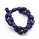 Dyed Natural Lapis Lazuli Barrel Beads Strands G-M169-14x10mm-04-2