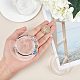 FINGERINSPIRE Set of 4 Acrylic Bracelet Display Clear Round Jewelry Pedestal Bangles Display Stands Rack Holder Showcase(3.07x3.11x1.73inch) for Home or Store Usage BDIS-FG0001-04-3