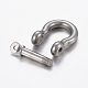 304 Stainless Steel D-Ring Shackles Clasps X-STAS-P198-11A-2