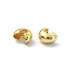 Brass Crimp Beads Covers X-KK-P232-14G-1