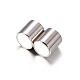 Column 304 Stainless Steel Magnetic Clasps with Glue-in Ends X-STAS-I026-01-3