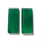 Cabujones de ágata de ónix verde natural teñidos y calentados G-G975-04A-02-2
