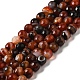 Natural Striped Agate/Banded Agate Beads Strands G-A246-8mm-12-2