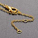 Natural Gemstone Beaded Three Tiered Necklaces NJEW-JN01146-03-4