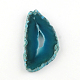 Forme mixte teint agate naturelle des pierres précieuses gros pendentifs G-R300-07-2