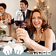オリクラフトの白紙ワイングラスのタグ  パーティーの記念品として空白のマーカーを飲む  4 スタイル紙自己粘着漫画ステッカー付き  六角  4.3x5x0.03cm  200pc CDIS-OC0001-07C-6