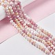Faceted Electroplated Glass Beads Strands X-GLAA-C023-02D-2