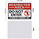 Panneau d'avertissement en aluminium DIY-WH0220-027-2