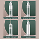 Benecreat 6pcs 30ml leere luftlose Pumpflaschen nachfüllbare Kunststoff-Vakuumpumpenpressflaschen für Lotion Parfüm ätherisches Öl Foundation flüssiger Toner MRMJ-BC0001-48-30ml-7