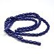Barrel Lapis Lazuli Beads Strands G-N0140-01-10x14mm-2