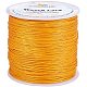PandaHall Elite about 106m 0.5mm Round Waxed Polyester Cords Thread Beading String Spool for Bracelet Necklace Jewelry Making Macrame Supplies YC-PH0002-05D-1