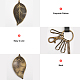 Chgcraft ciondolo vintage a forma di trifoglio decorazione fermaglio in lega ciondoli per decorazione pendente borsa accessori fai da te KEYC-CA0001-45-4