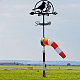 オランウータン鉄風向インジケーター  屋外の庭の風の測定ツールのための風見鶏  鳥  270x358mm AJEW-WH0265-005-6
