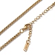 Ion Plating(IP) 304 Stainless Steel Wheat Chain Necklace for Men Women NJEW-K245-021B-2