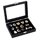 OLYCRAFT Pin Display Case Badge Display Cases Badge Storage Showcase Brooch Display Case with Clear Window for Hard Rock Badges and Medals Collectible - 20x16x5cm CON-WH0008-12-1