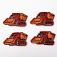 Computergesteuerte Stickerei Stoff zum Aufbügeln / Aufnähen von Patches X-DIY-S040-004-1
