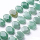 Natürlichen grünen Aventurin Perlen Stränge G-P434-25-2