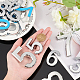 PandaHall 20pcs Self-Adhesive Door House Numbers Mailbox Numbers Street Address Numbers for Apartment Home Room Mailbox Signs KY-PH0001-30P-3