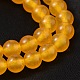 Gefärbt natürlichen Jade runde Perle Stränge G-O113-17-10mm-1