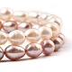 Set di braccialetti di perle d'acqua dolce coltivate naturali BJEW-JB05325-2