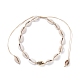 Perlenketten aus natürlichen Kaurimuschel Perlen X-NJEW-JN03744-02-1