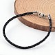 Плетеные браслеты шнур кожаный BJEW-JB02206-1