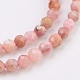 Chapelets de perles en rhodochrosite naturelle G-F568-127-3mm-3