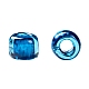 TOHOラウンドシードビーズ  日本製シードビーズ  （1074)つの深い青色の裏地付きアクア  8/0  3mm  穴：1mm  約222PCS /ボトル  10 G /ボトル SEED-JPTR08-1074-2
