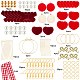 Sunnyclue 123 piezas diy kits de fabricación de pendientes para el día de san valentín DIY-SC0013-93-2