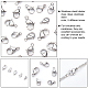 Unicraftale 50Pcs 5 Style Stainless Steel Lobster Claw Clasps STAS-UN0029-87-4