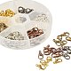Fermoirs de homard en alliage de zinc plaqué multicolore bijoux accessoires pour les bracelets et collier PALLOY-PH0002-NF-B-3