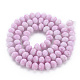 Opaque Baking Painted Glass Beads Strands EGLA-N006-009A-A03-2