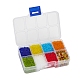 8 cuentas de semillas de vidrio de colores SEED-YW0001-62-4
