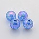 AB Color Crackle Acrylic Round Beads CACR-M001-8mm-01-1