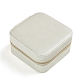 Cajas de joyería con cremallera de terciopelo cuadrado CON-PW0001-184E-1