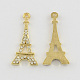 Eiffel Tower Alloy Grade A Rhinestone Pendants ALRI-S070-01-1
