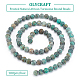 Perles rondes de turquoise africaine naturelle givrée olycraft (jaspe) G-OC0001-07-4