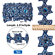 NBEADS Iron on/Sew on Ethnic Style Embroidery Flower Polyester Lace Ribbons OCOR-WH0060-47B-2
